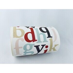 Vintage American Crafts Sticker Roll Monograms Alphabet‎ Scrapbooking